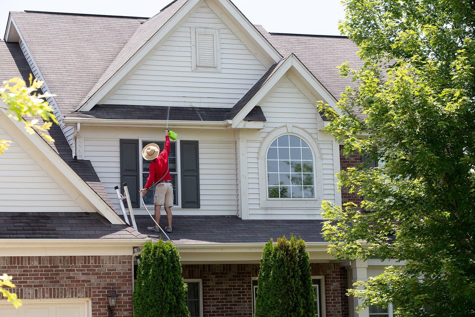 house being washed