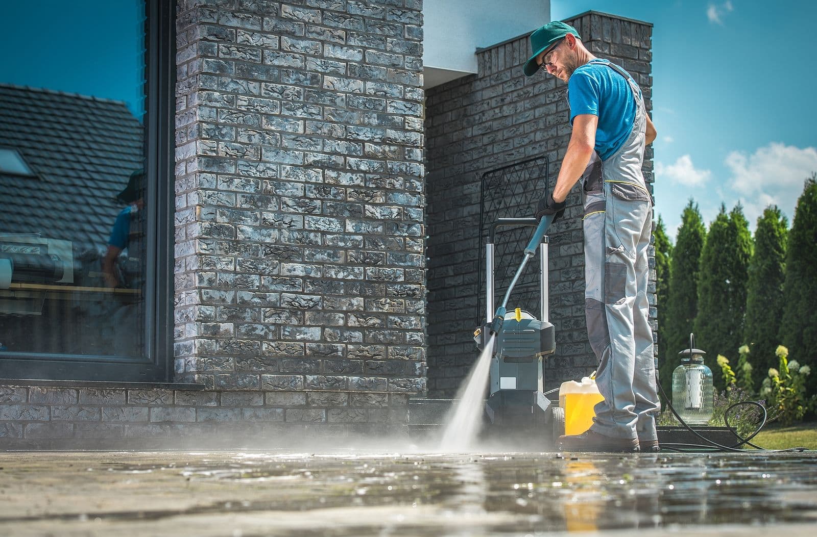 house being washed
